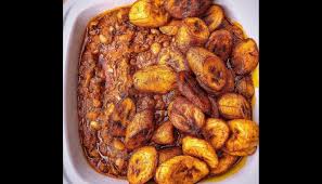 Beans & Plantain with Fried Fish
